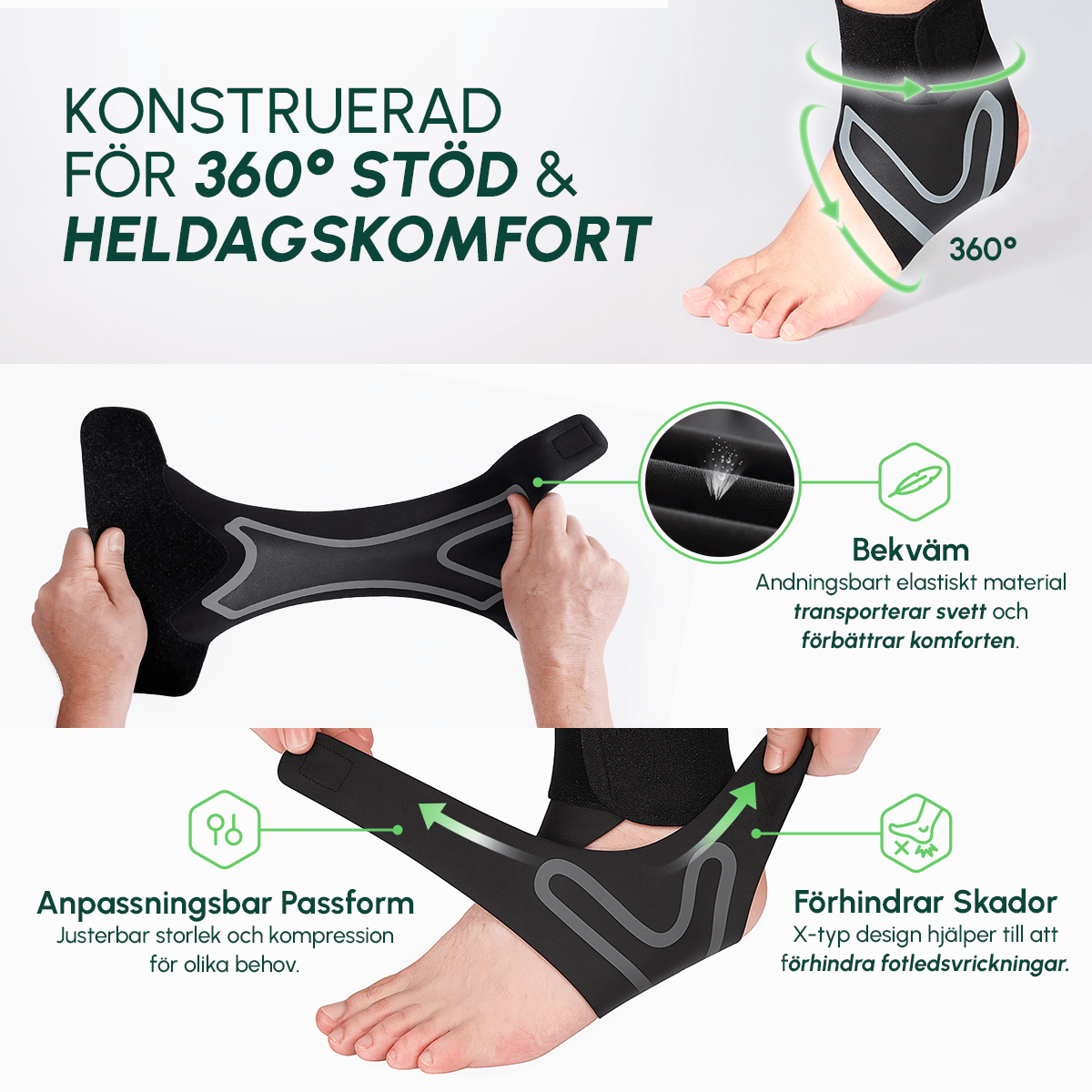 Fotsupporten™ Arch Support for Flat Feet and High Arches - Buy 1 Get 1 Free
