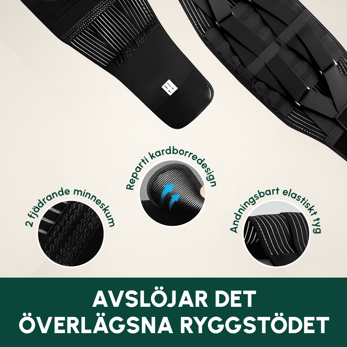 Ryggkorsett: Korsett för Rygg & Ländrygg - Komforten