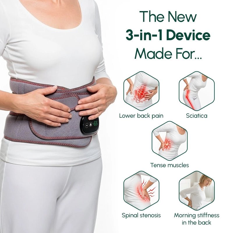 TermoReliever™ 3 - in - 1 Back Relief Belt - Komforten